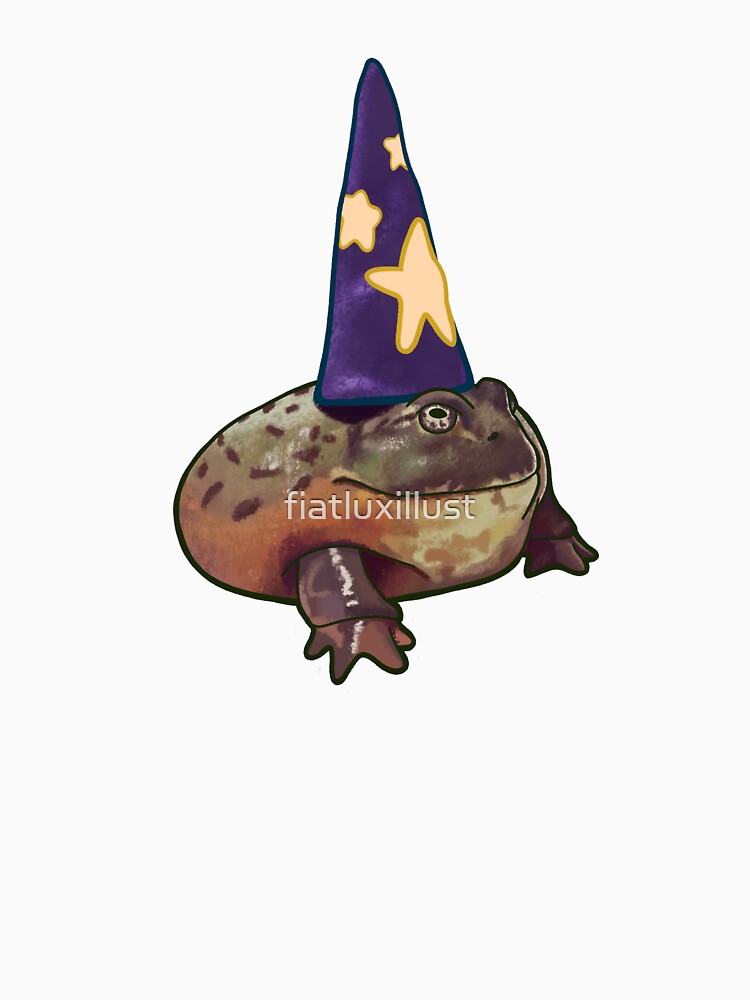 Chunky Toad Wizard Frog Humor Halloween Costume Pet Portrait by fiatluxillust