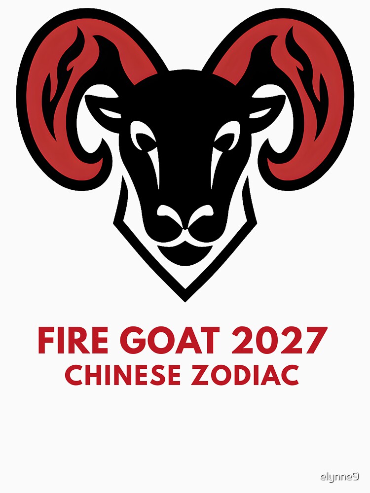 Fire Goat 2027 Chinese Zodiac Year Of The Goat Lunar New Year by elynne9