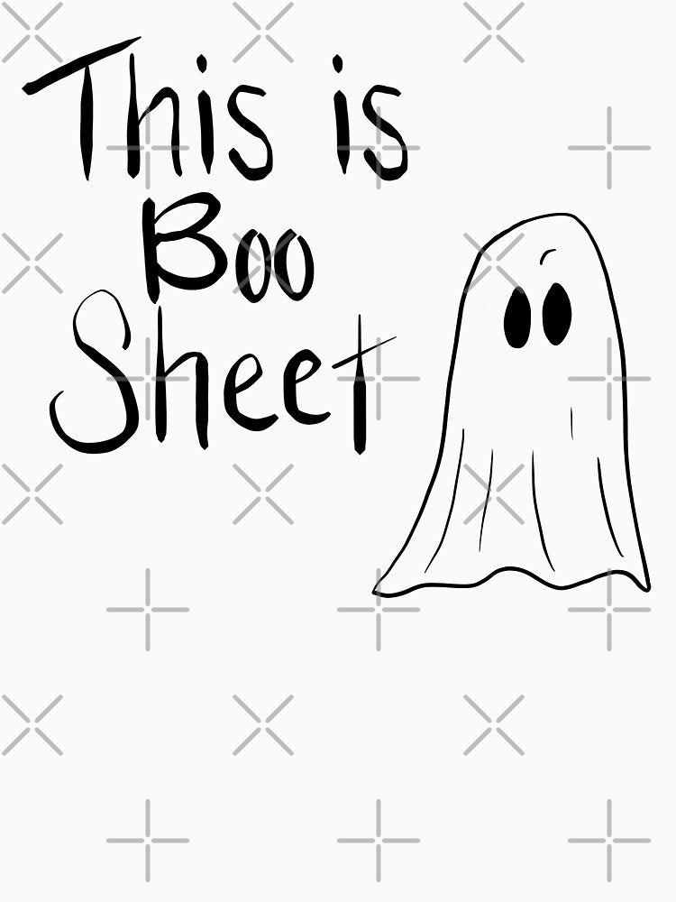 This is Boo Sheet Black by Zurickdesigns