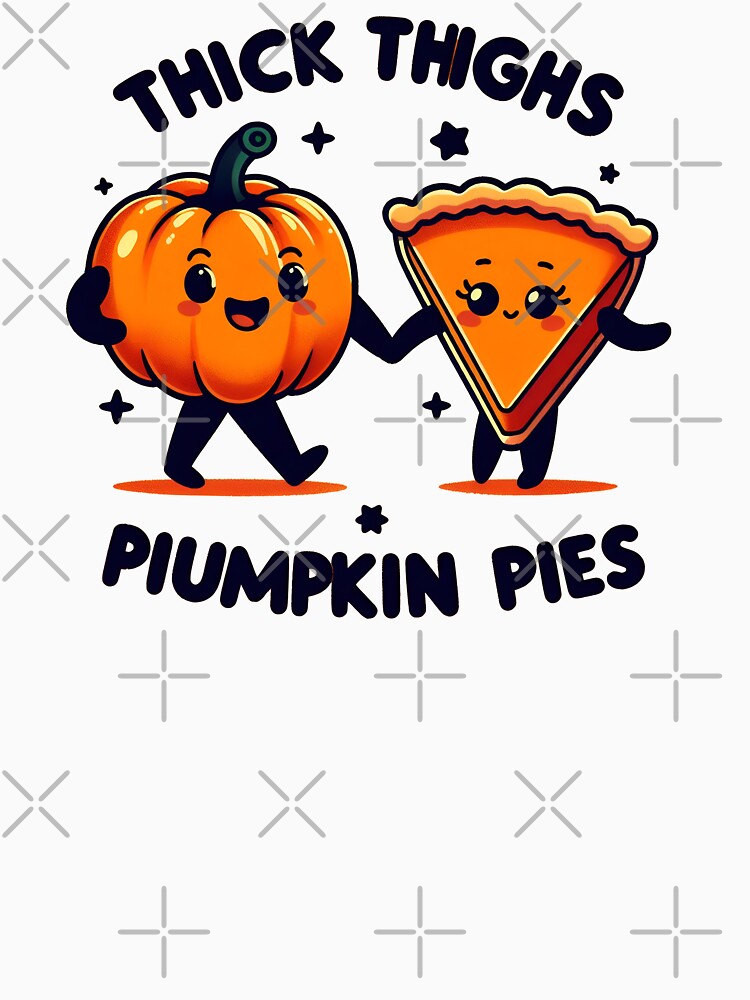 Vintage Vibes Thick Thighs and Pumpkin Pies - Groovy Retro by svarupa