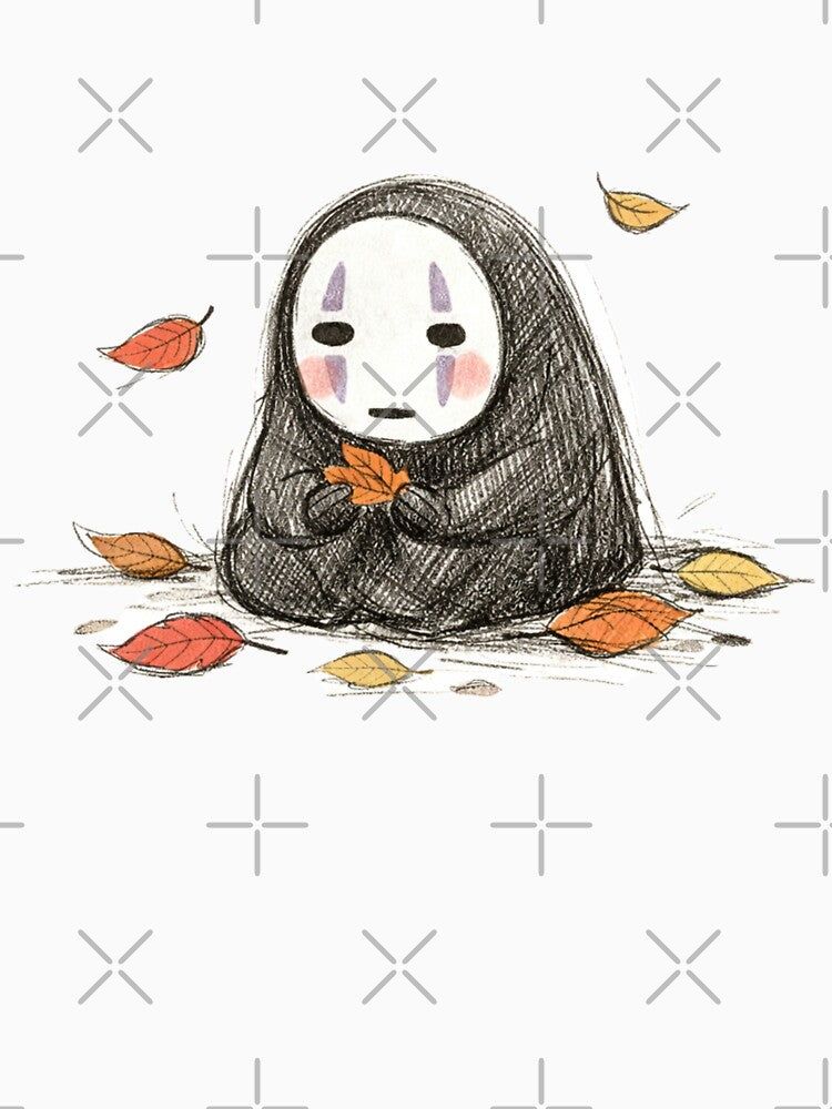 NO FACE FALLEN LEAVES FOREST by LIS AND MELIVERSO