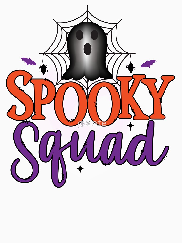 spooky sguad  funny Halloween T-Shirt by gacate