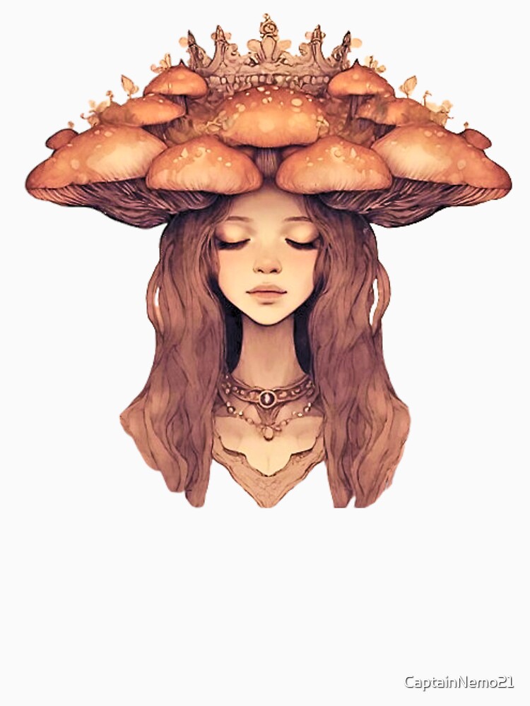 Dark Cottagecore Princess of Mushrooms by CaptainNemo21