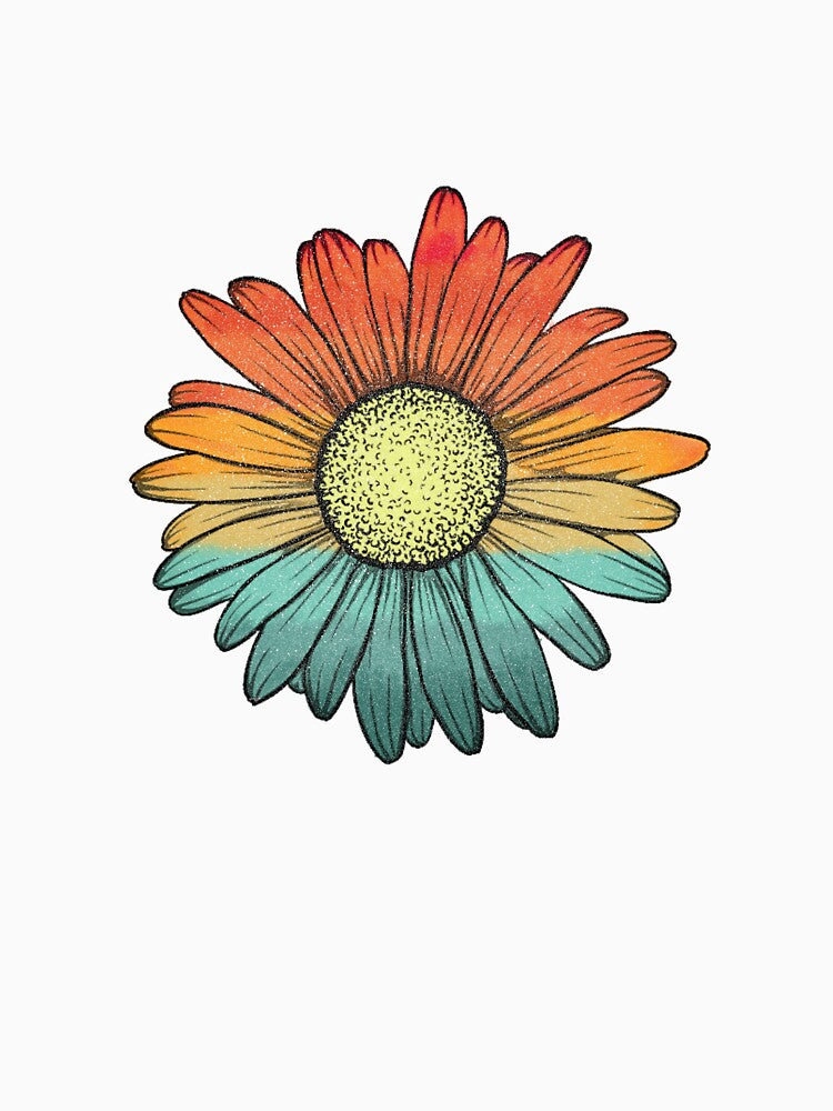 Vintage Sunset Daisy | Retro Sunset Daisy | Grunge Daisy  | 90s Vibes Daisy by Jeleedesigns