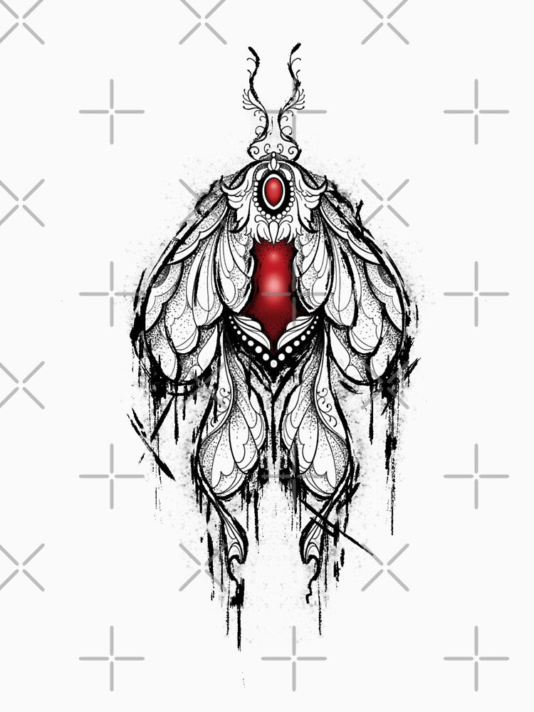 Gothic Luna Moth by Paintedgypsy