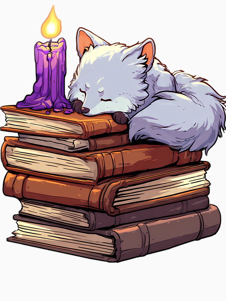 Silver Fox Candlelit Stack by IllumeInk