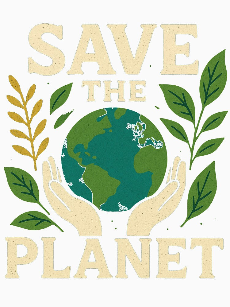 Save The Planet, Eco-Friendly Earth Art | Sustainable Nature by Oblivyum