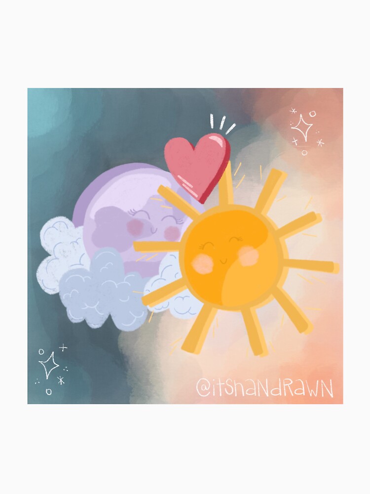 sun and moon (in love) by itshandrawn