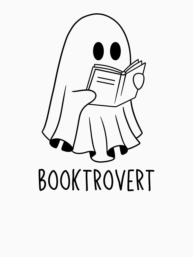 Booktrovert Invisible Ghost Reading a Book by Taiga-Design