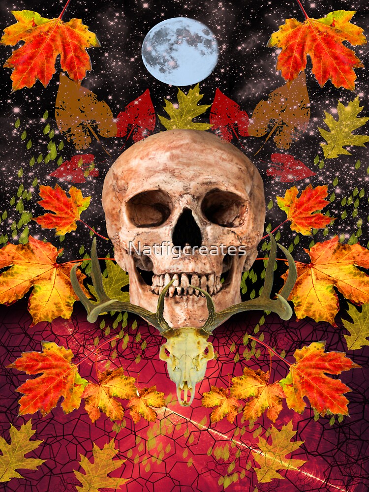 Harvest Skull 6 by Discordant Dreams Art
