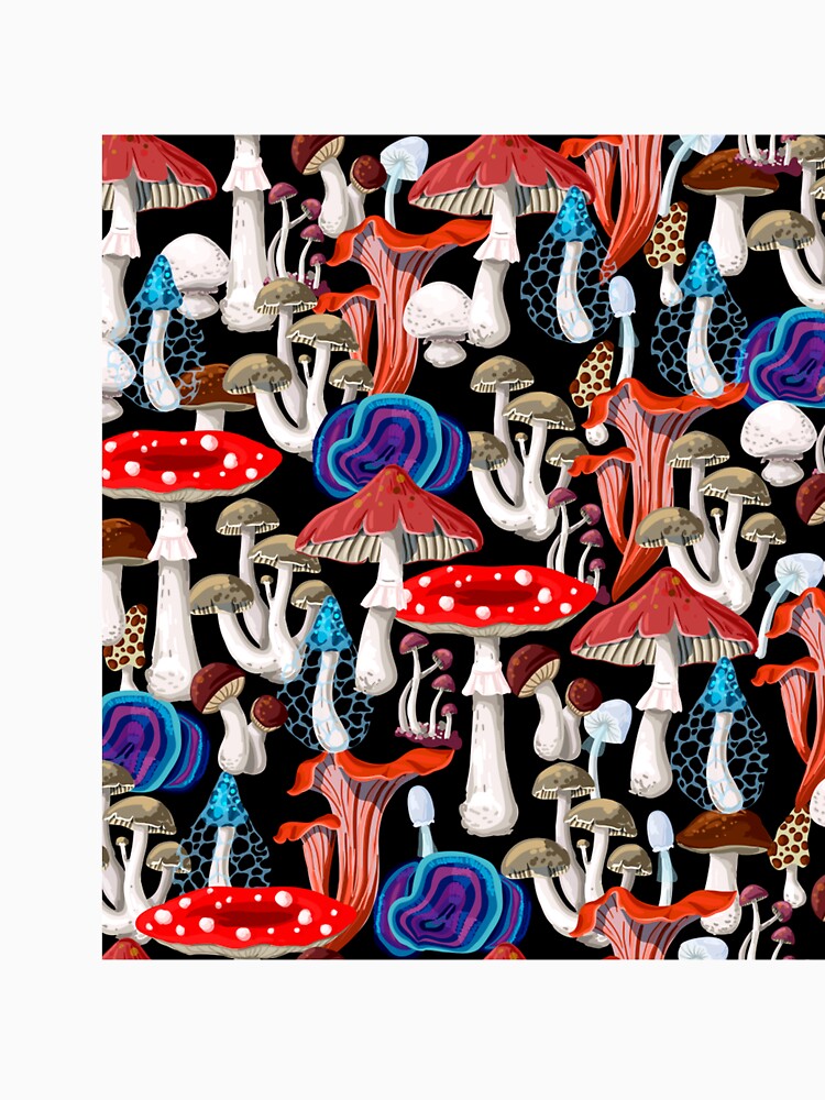 Different mushrooms pattern by Wilkinson39