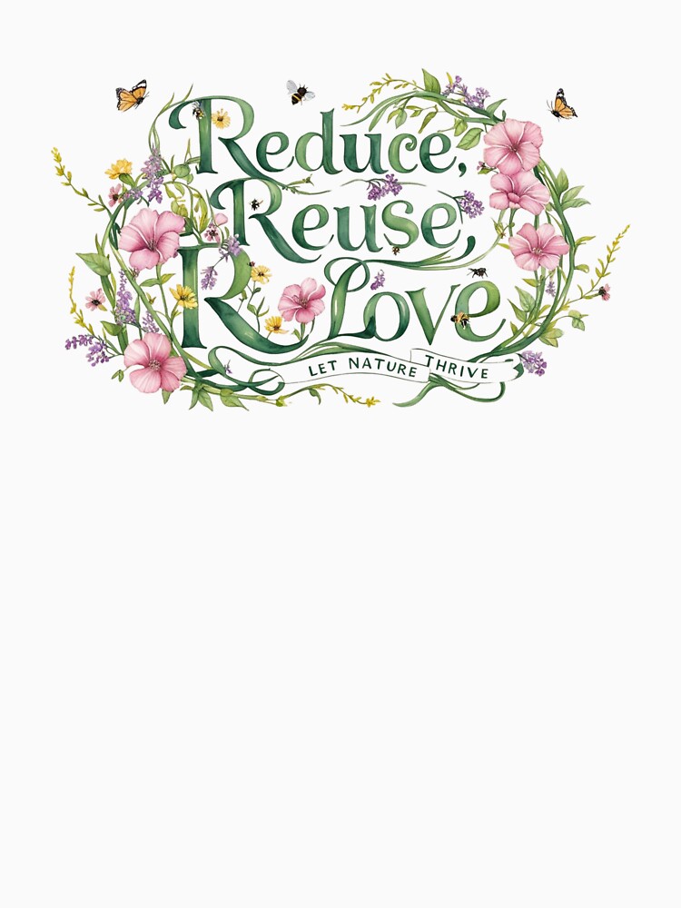 Reduce, Reuse, ReLove, Let Nature Thrive by DesignDrips