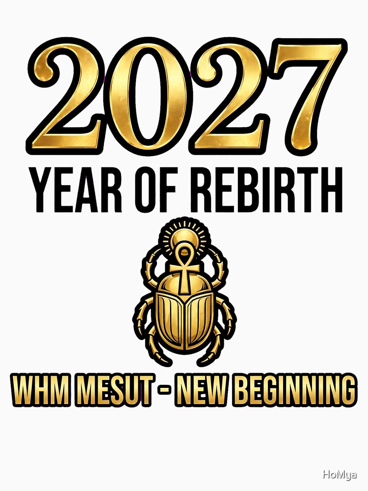2027 YEAR OF REBIRTH PNG | Boss Babe Main Character New Year Shirt | That Girl Dark Feminine WHM MESUT Gold by HoMya