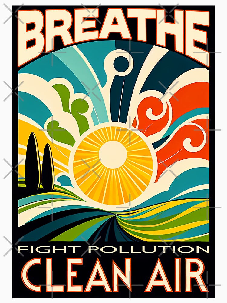 Fight Pollution Breathe Clean Air by SportsT-Shirts