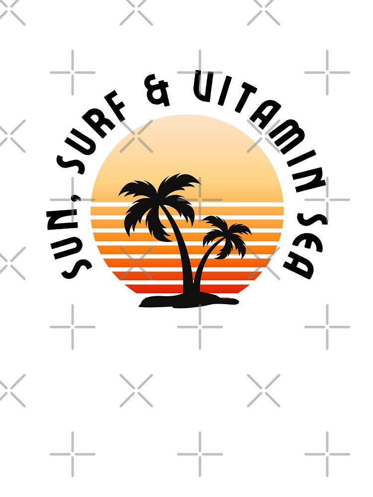 Retro Sunset Surfing Love Funny Quote Design Surfer's Delight by ZenDesigner