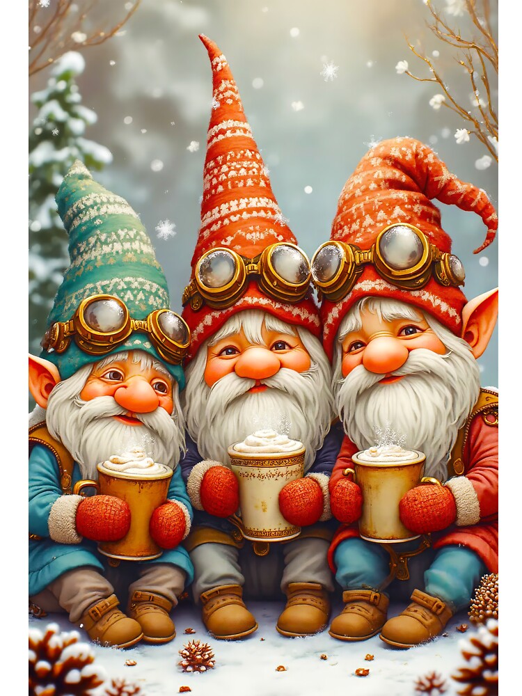 Steampunk Nordic Gnomes Hot Cocoa by Kathryn Creates