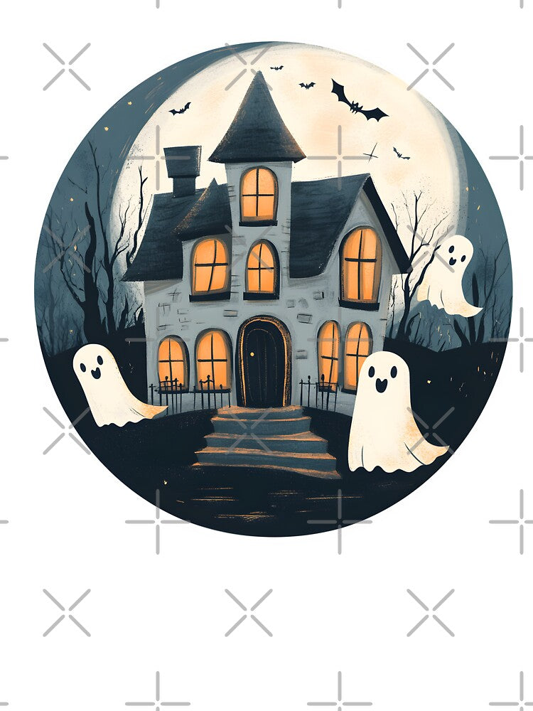 Haunted House with Friendly Ghosts by CharmingQuill