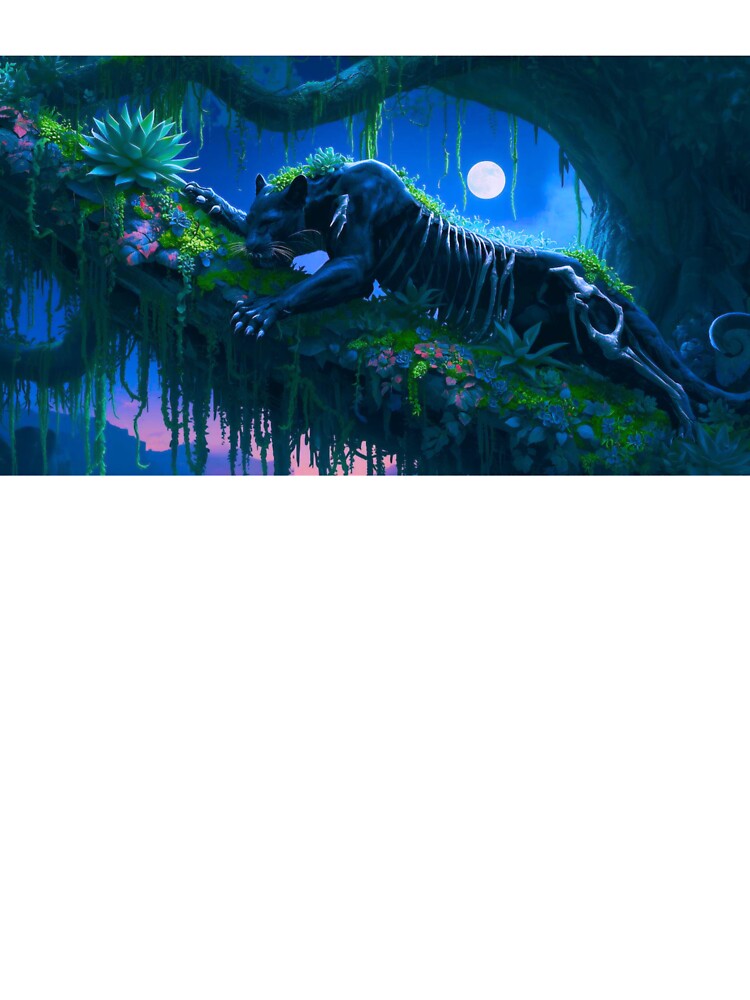 Panther Skeleton- Bloom from Bone by LunarMenagerie