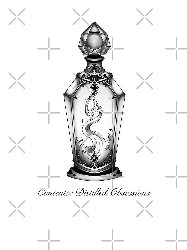 Distilled Obsessions Vampy Potion Bottle Greyscale Edition by Salty Psyche