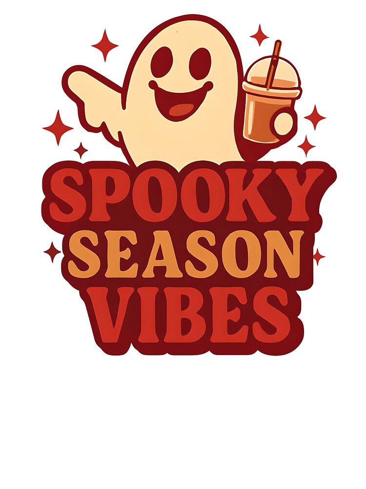Spooky Season Vibes | Cute Halloween Sticker, Hat, Phone Case, Fall Aesthetic & More by MeadowPress