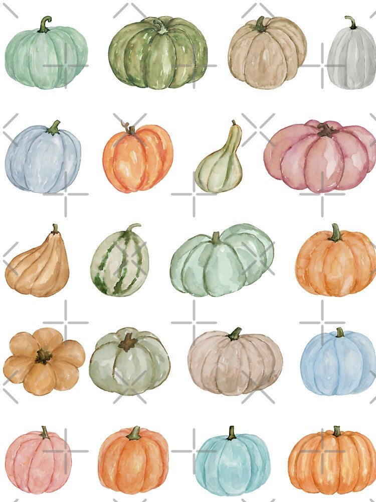 Pastel Painted Pumpkins by ArtofAddison