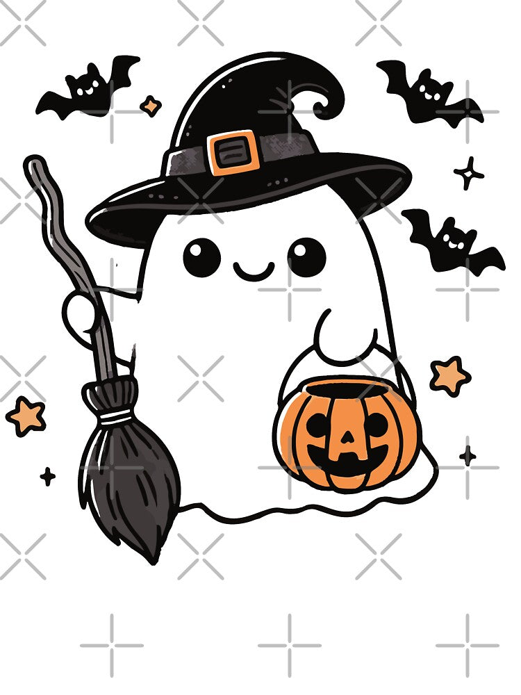 Spooky Ghost Ready for Halloween by Anniebuh