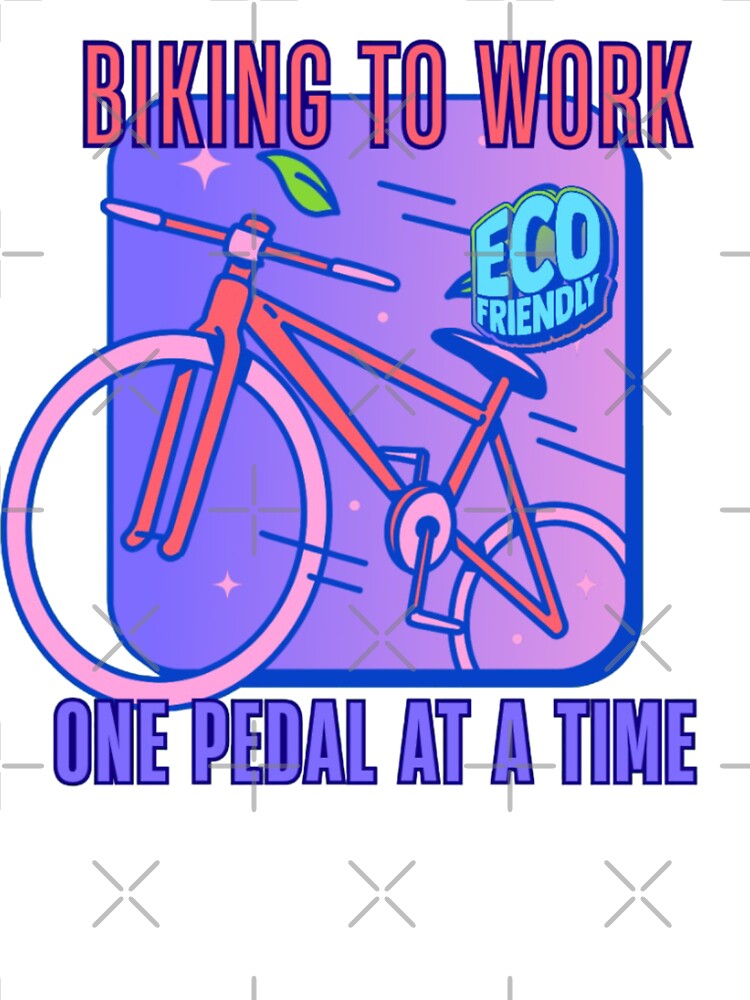 Biking to Work Eco Friendly Vibes by BoringClothes