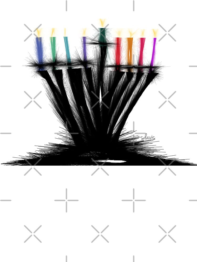 Menorah 10519 by mandalafractal