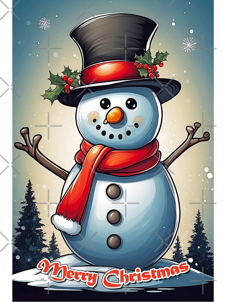 Merry Christmas Snowman by WLHmedia.com