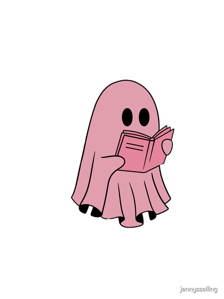 Ghost Reading Pink by jennysselling