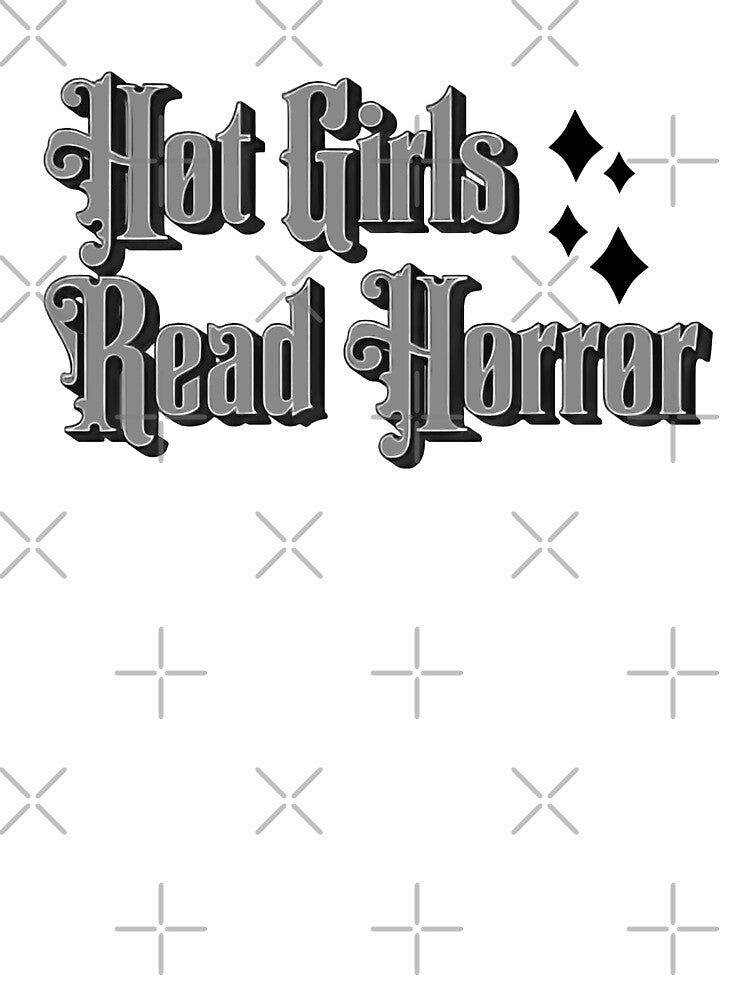 Hot Girls Read Horror! Black And White by ZenReiArt