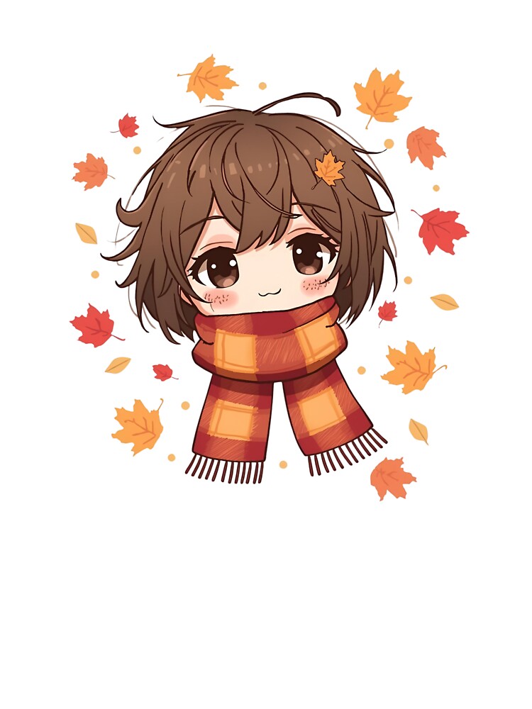 Kawaii Autumn Girl – Cozy Fall Aesthetic Cute Design by Activity01
