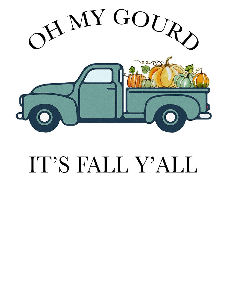 Its Fall Y’all Oh My Gourd Vintage Fall Pumpkin Patch Truck Cute Fall Pumpkin by happyfarmhouse