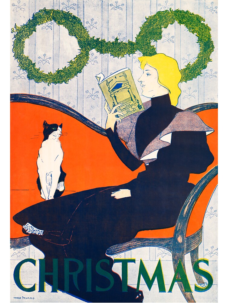 Vintage Christmas (1894) print by Edward Penfield by Designedbysm