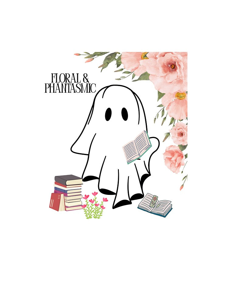 Bookish Floral Ghost by TheArtOfCJ