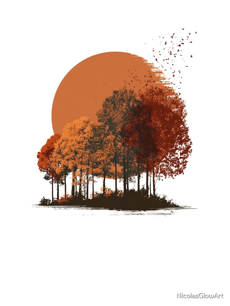 Autumn Trees | Sticker by NicolasGlowArt