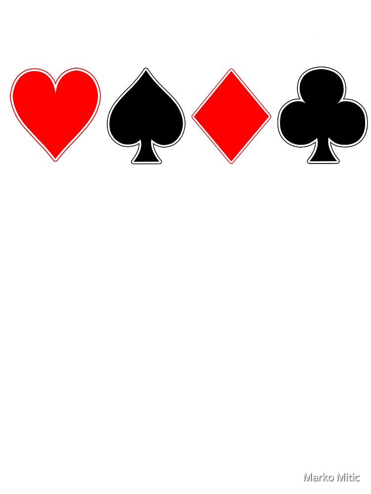 Playing card symbols, heart, spades, acorn, Karo by TheBestNo1