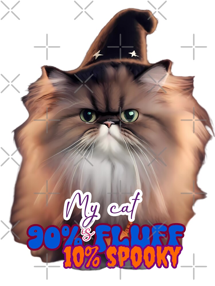 90% Fluff, 10% Spooky Persian Cat by purrfect pattern