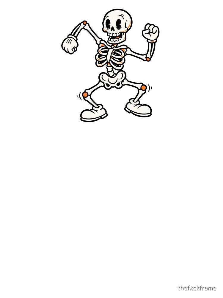 Dancing Skeleton Vintage Halloween Design by thefxckframe