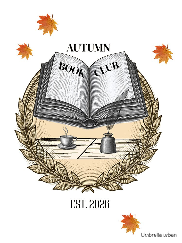 Autumn Book Club, Literary Society by Umbrella urban