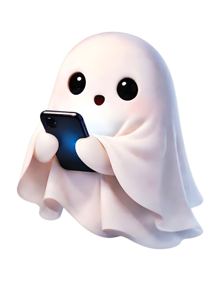 Cute white ghost by Aj dreamwork