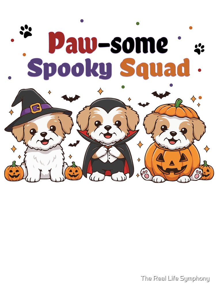 Pawsome Spooky Squad – Cute Havanese Halloween by The Real Life Symphony
