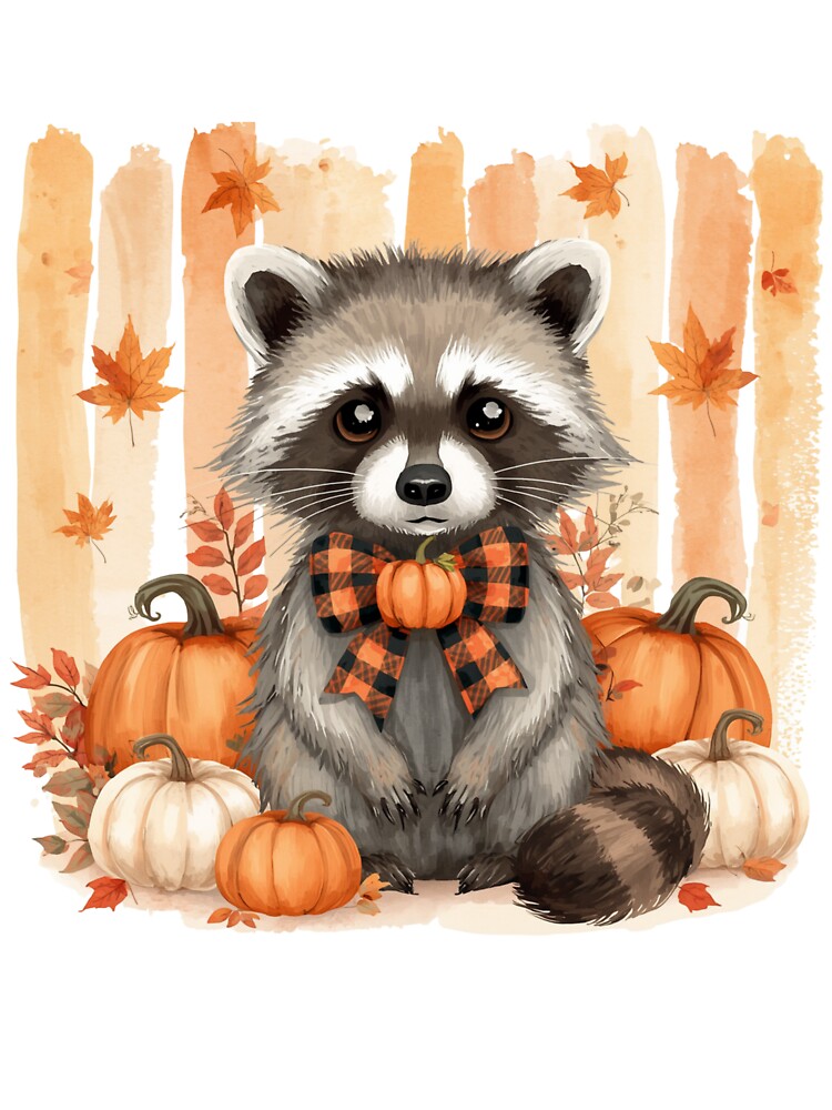 AUTUMN RACCOON by BKDIGITALSHOP