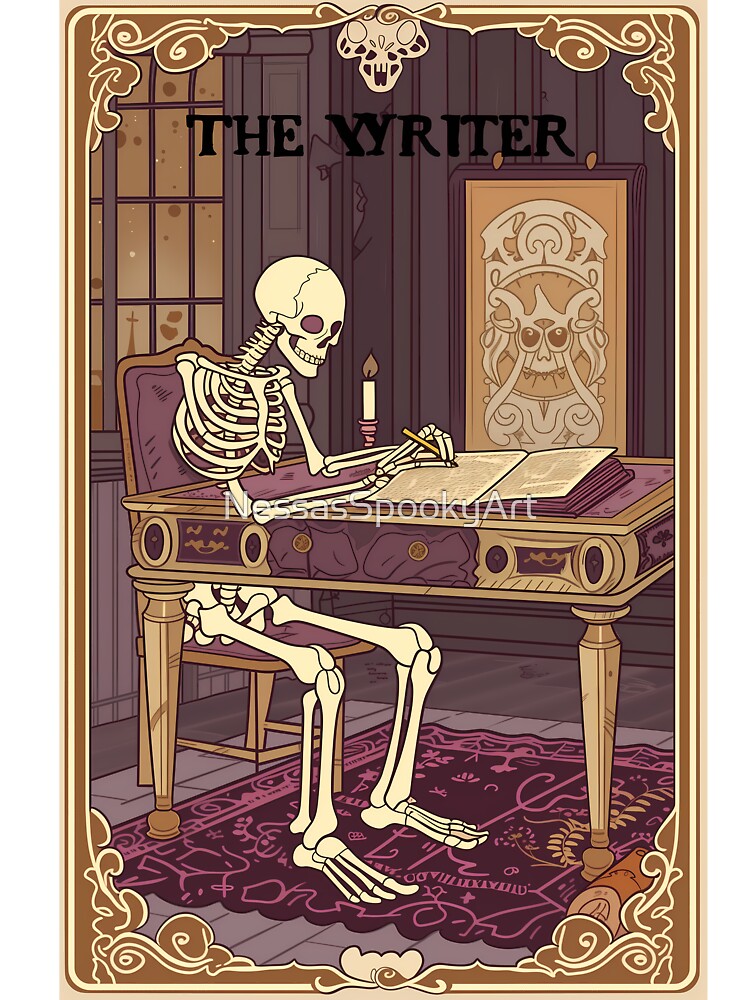 The Writer Tarot Card by NessasSpookyArt