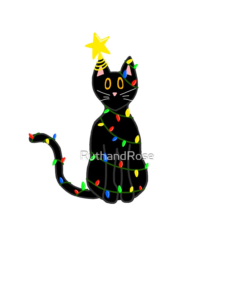 Christmas Decorations Cat by RuthandRose