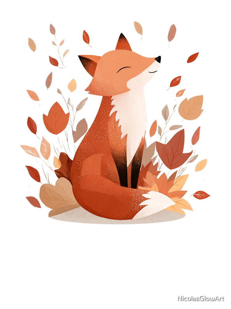 Fall Season Fox by NicolasGlowArt