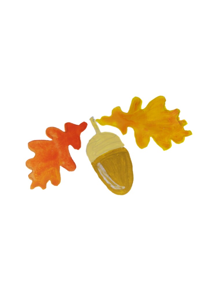 Autumn Acorn and Oak leaves by RustyandBoots