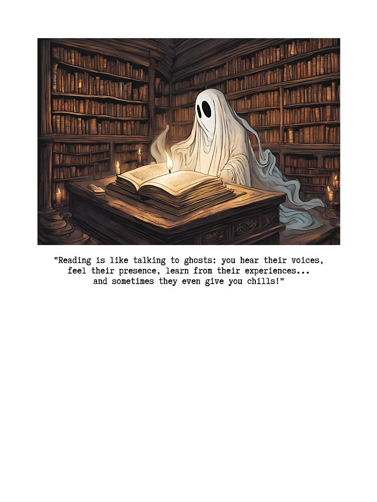 Reading is like talking to ghosts by Filologica