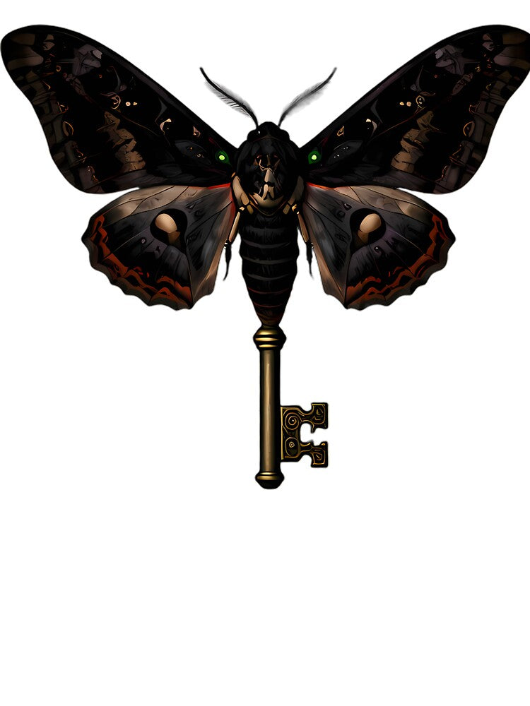 Gothic Deaths Head Hawkmoth Key by IllumeInk