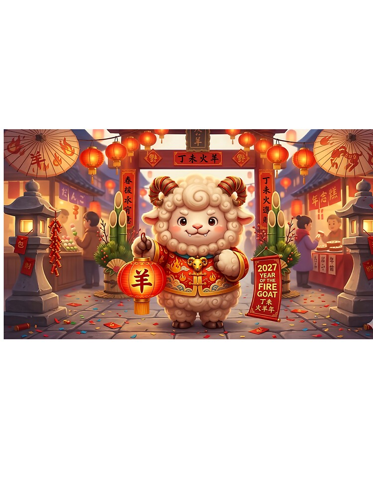 Cute 2027 Year Of The Fire Goat by sadhurag